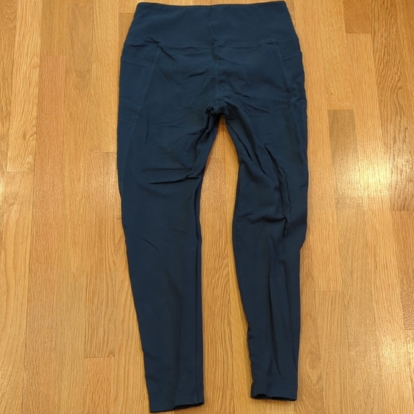 WVN Renew Leggings Women's Sz Large, Navy Blue, Organic Cotton w/ pockets - Picture 4 of 4